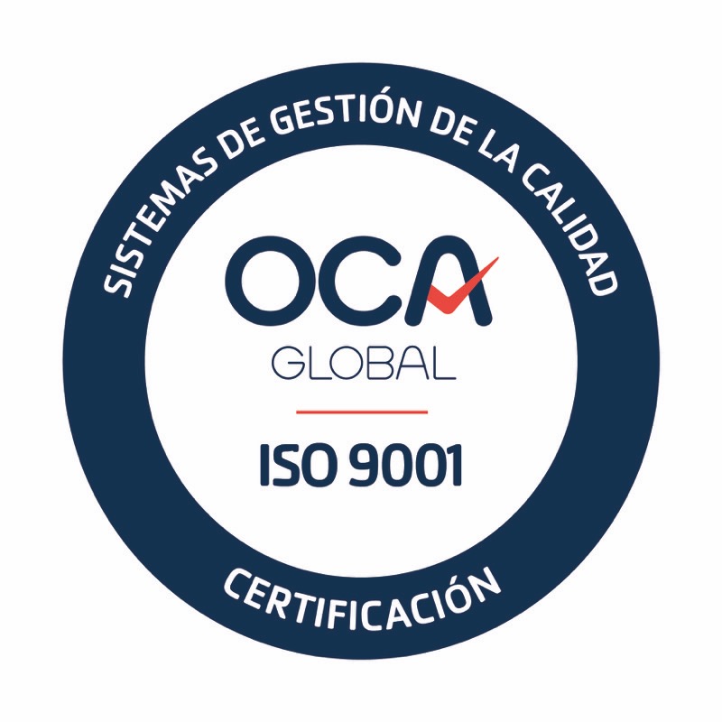 Certificado OCA Global ISO 9001